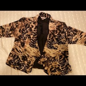 Christopher & Banks large animal print jacket. Gently used.